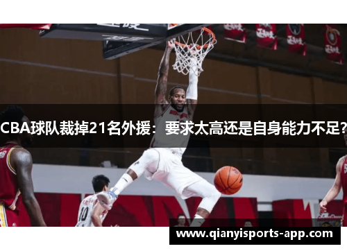 CBA球队裁掉21名外援：要求太高还是自身能力不足？